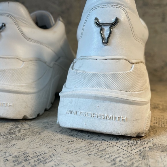 Windsor Smith Platform Sneakers CARTE WHITE LEATHER - Picture 7 of 16